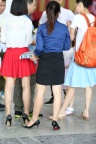 红色短裙美腿高跟美女 续